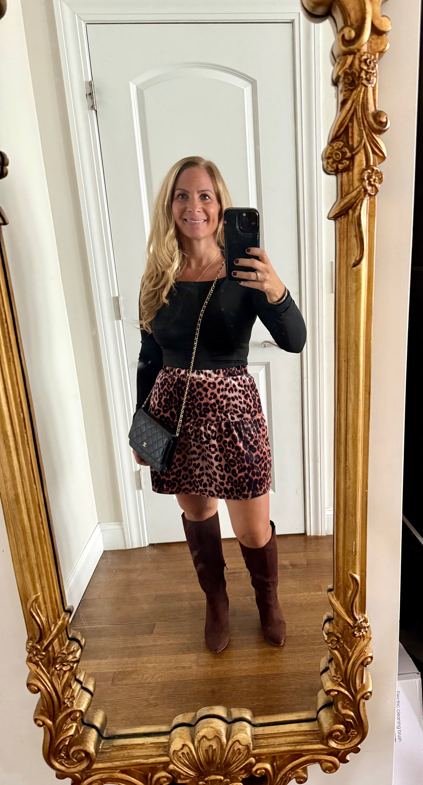 Velvet Skirt with Shorts