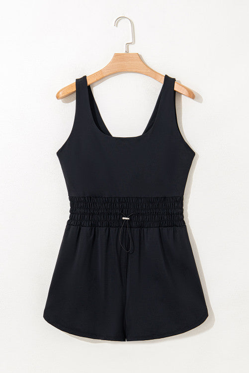 Tank Romper with Drawstring Waist