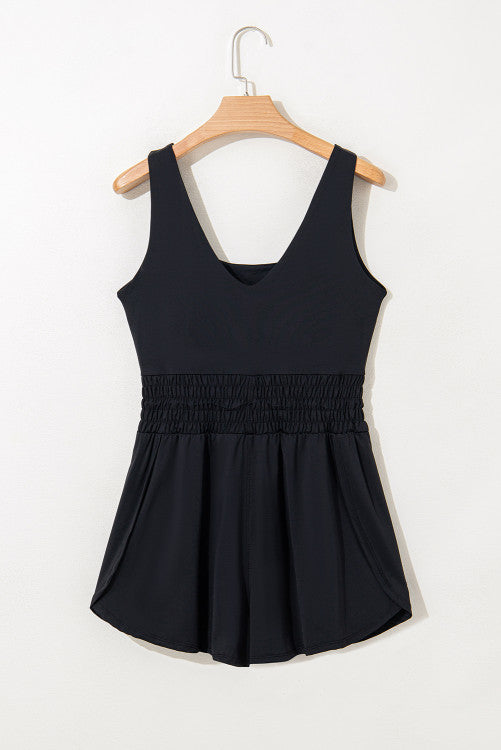 Tank Romper with Drawstring Waist