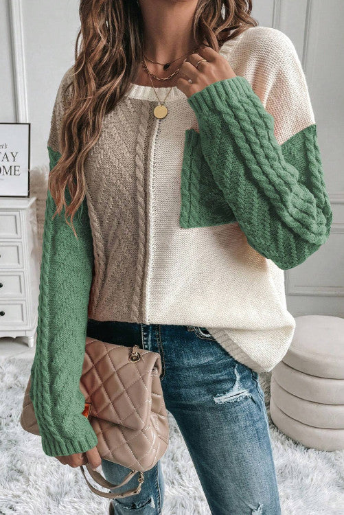 Pocketed Knit Sweater