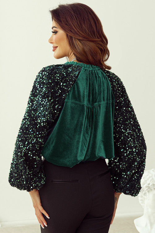 Green Sequin Shirt