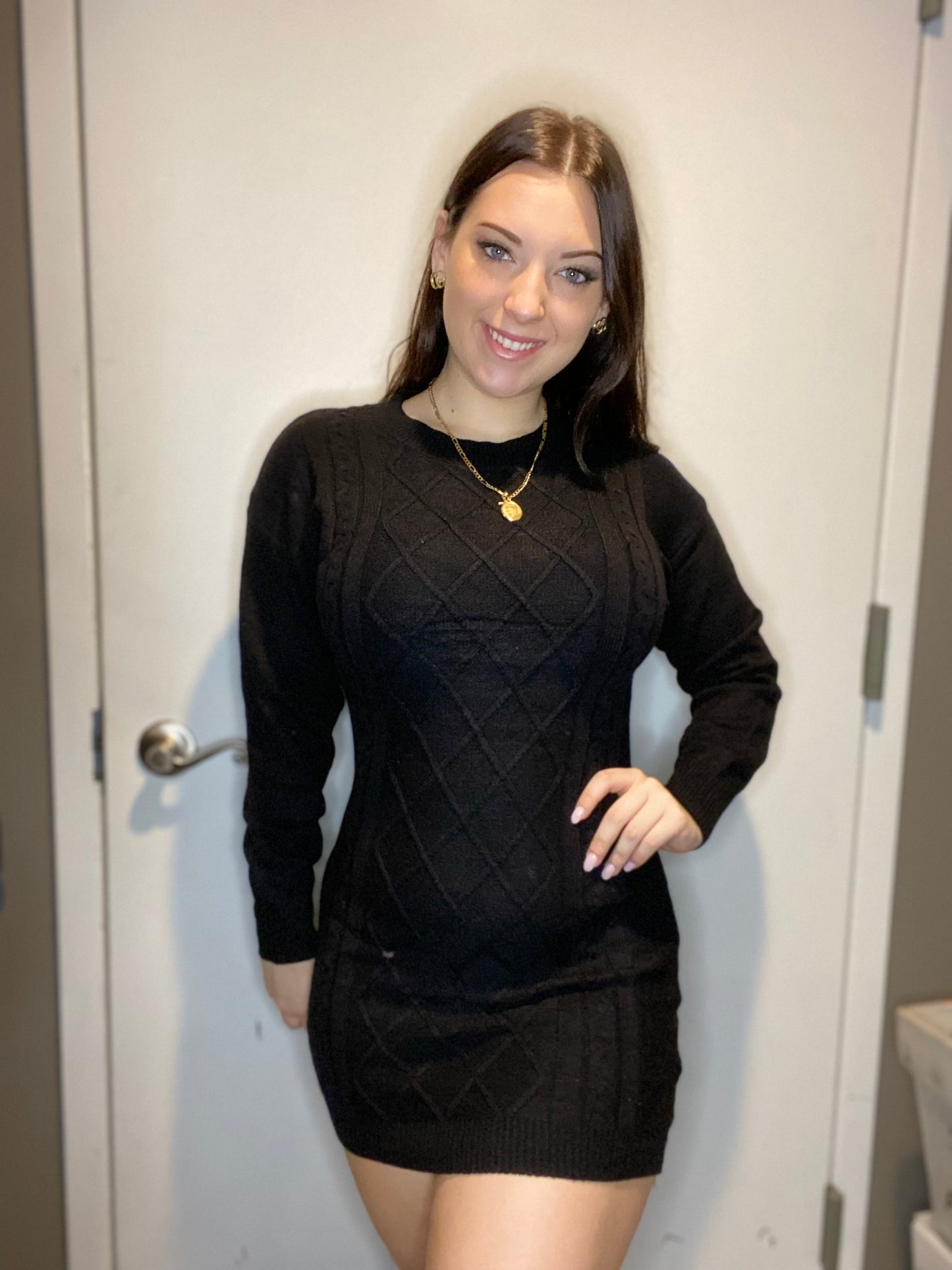 Long Sleeve Sweater Dress