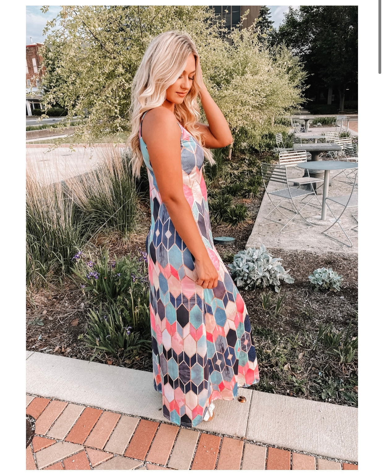 Plus Arrow Maxi Dress