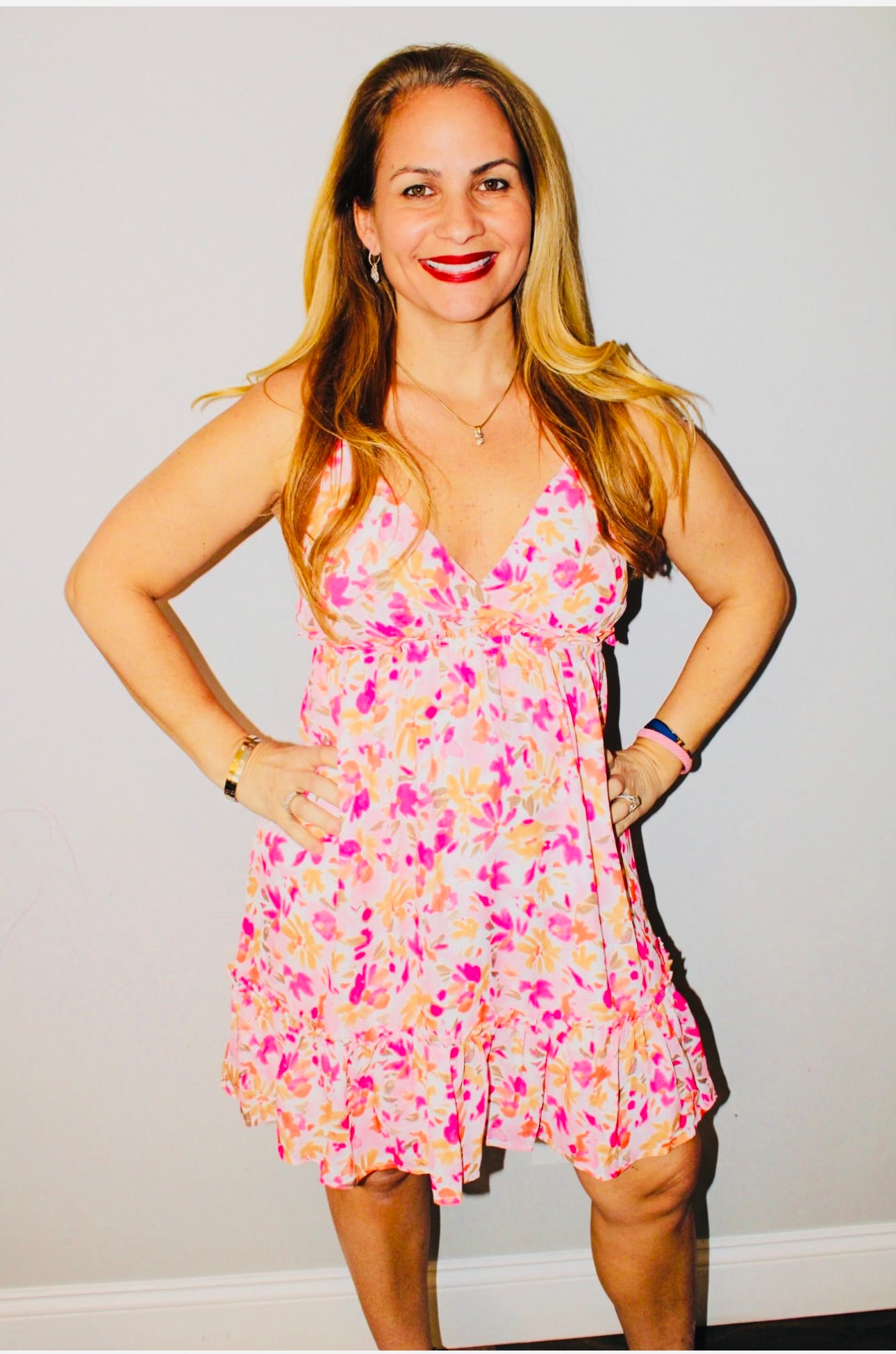Floral print dress