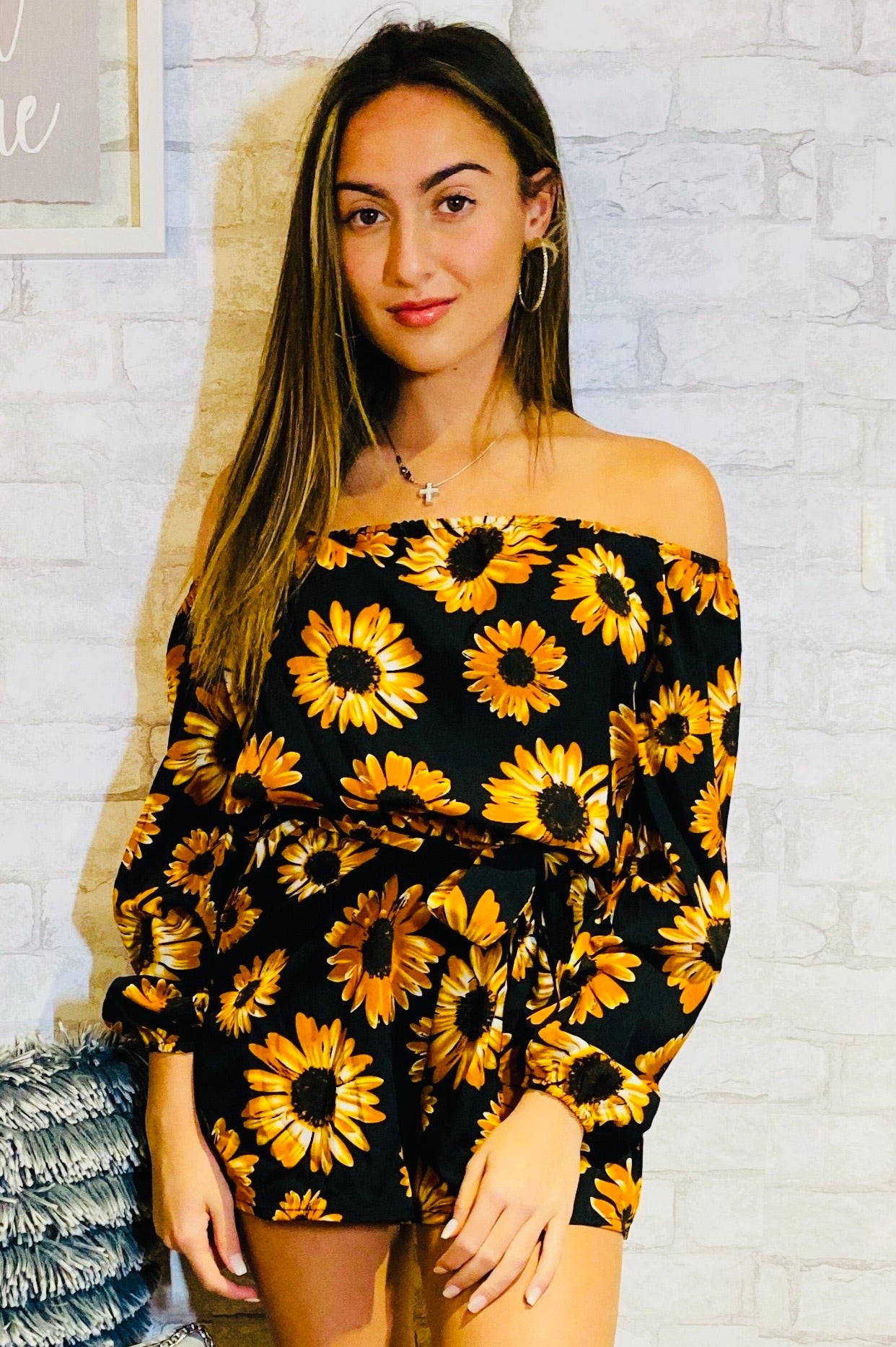 Sunflower romper it’s a must