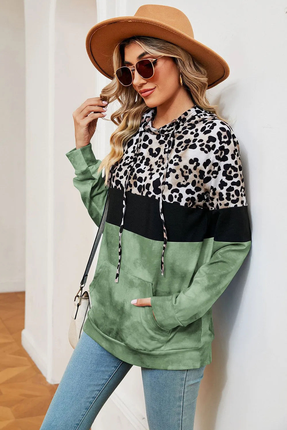 Green Leopard Hoddie