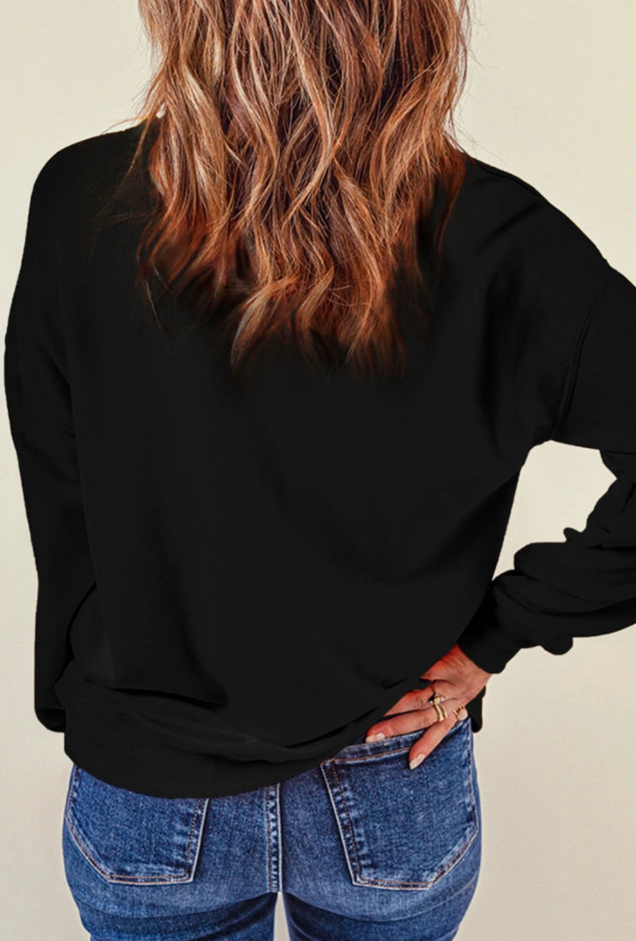 Rhinestone Bow Sweatshirt