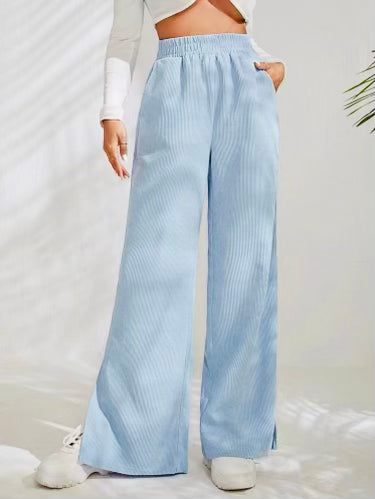 Corduroy wide leg pants