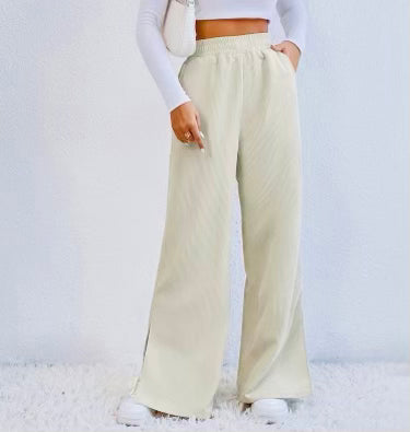 Corduroy wide leg pants