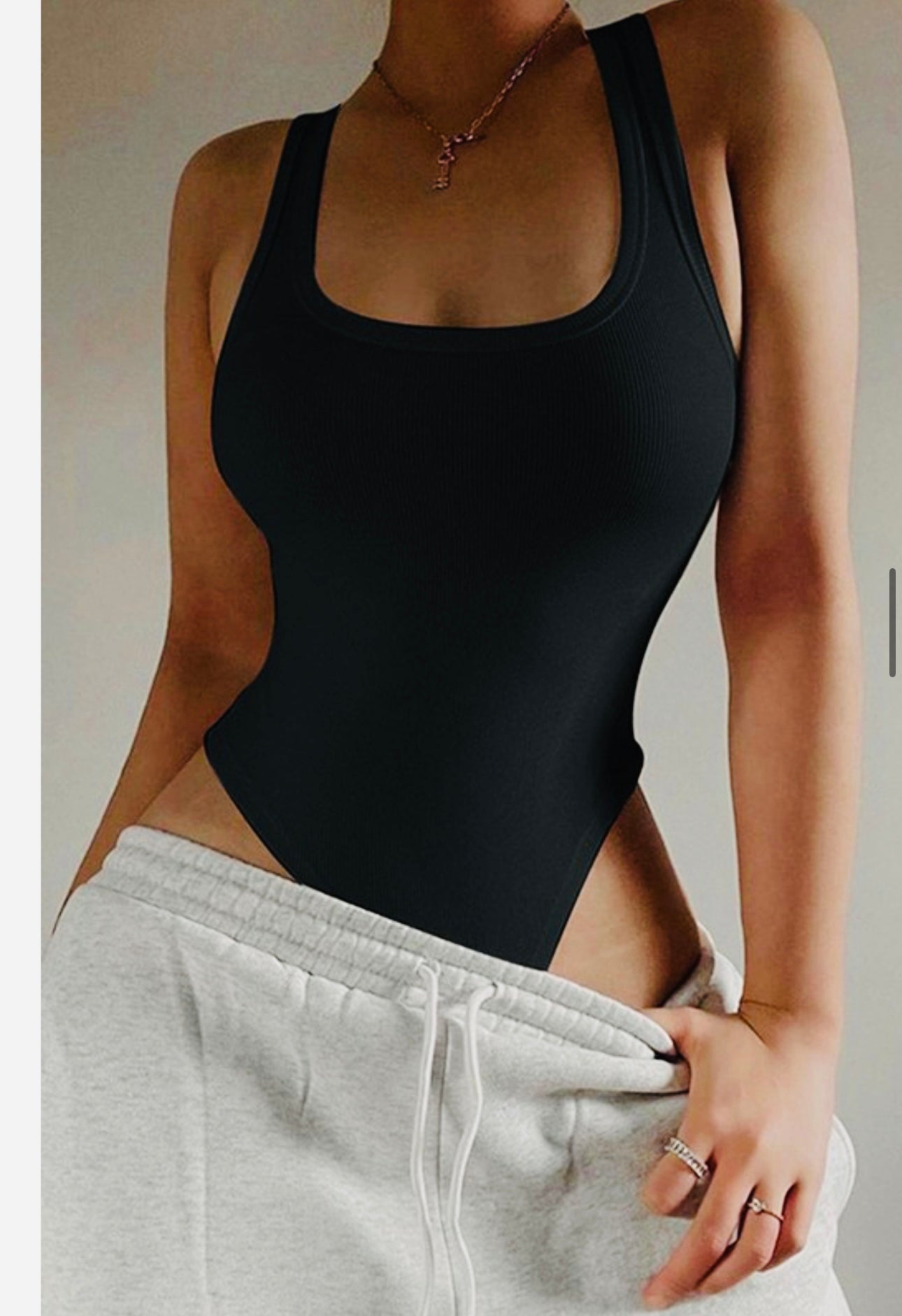 One Piece Ribbed Bodysuit