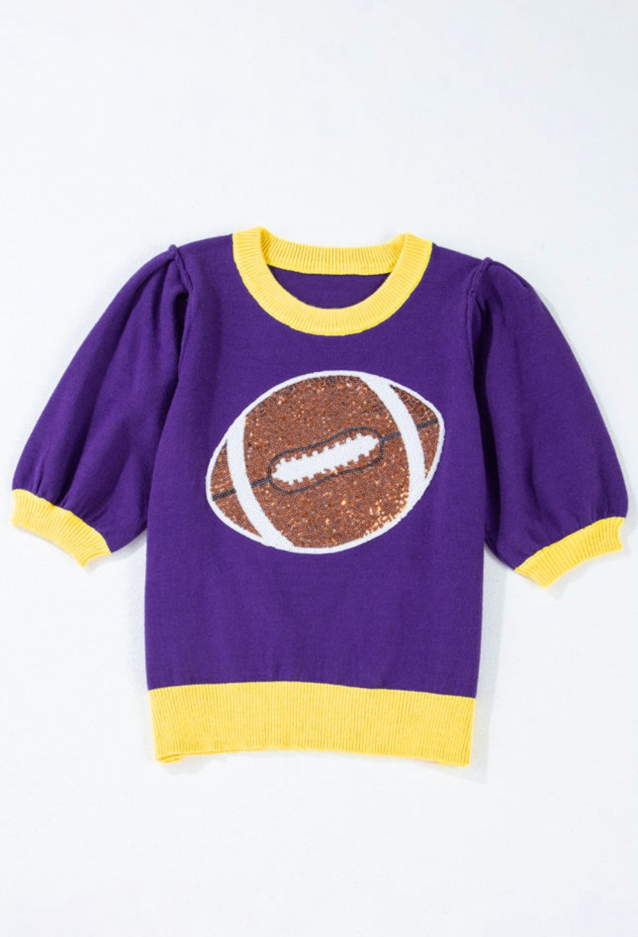 Purple Football Sweater