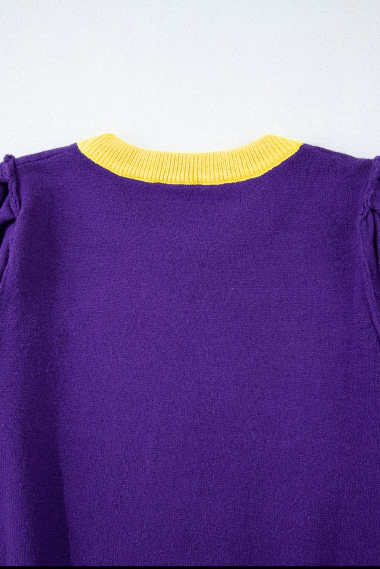 Purple Football Sweater