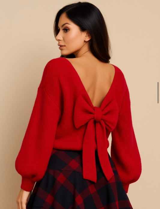Knit Bow Sweater