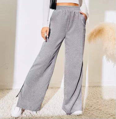 Corduroy wide leg pants