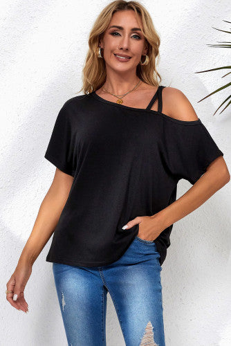 One Shoulder Ruffle Top
