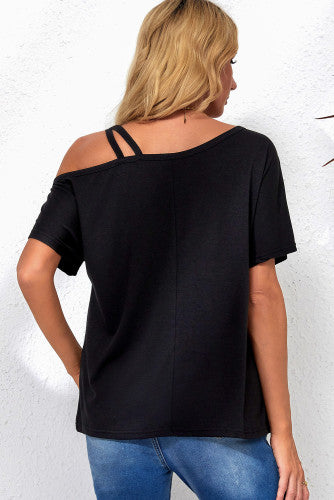 One Shoulder Ruffle Top