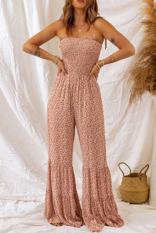 Wide Leg Floral Jumpsuit