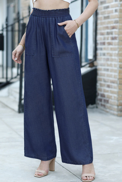 Elastic High Waisted Jean