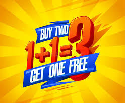 BOGO Buy 2 Get 1 Free