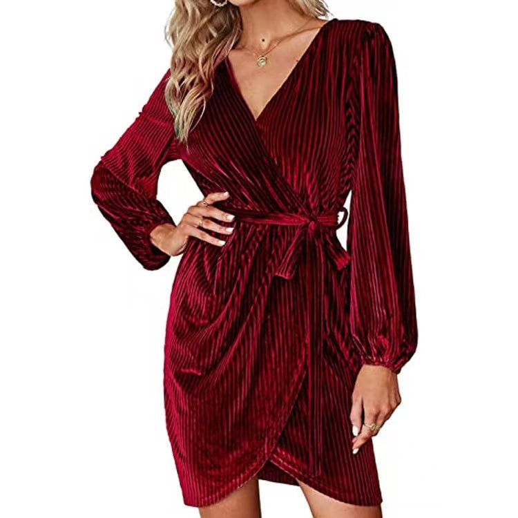 Velvet Tie Dress