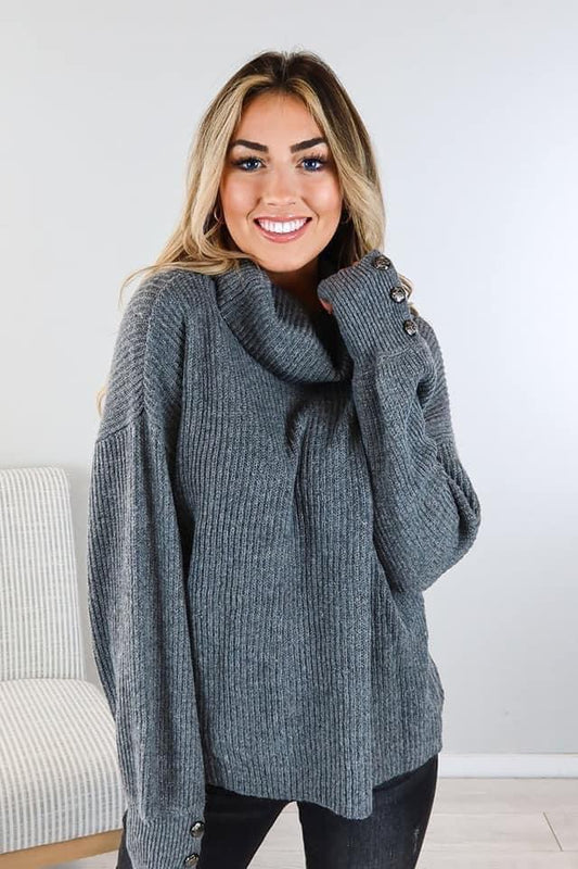 Button Arm Sweater