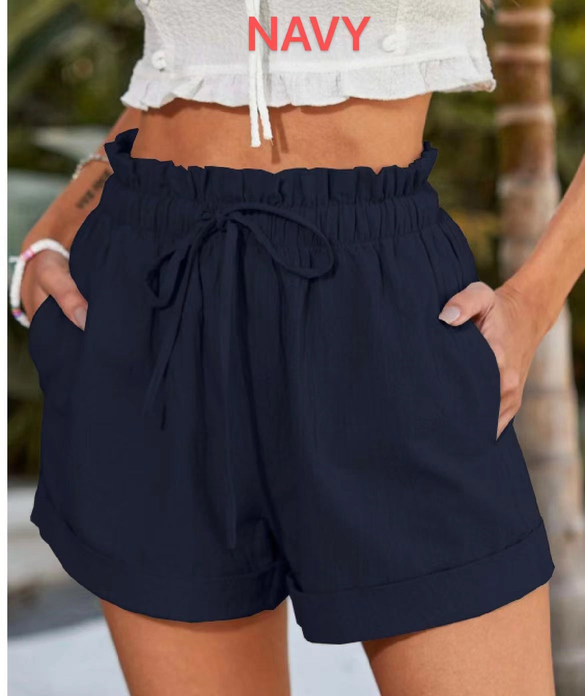 Drawstring Casual shorts