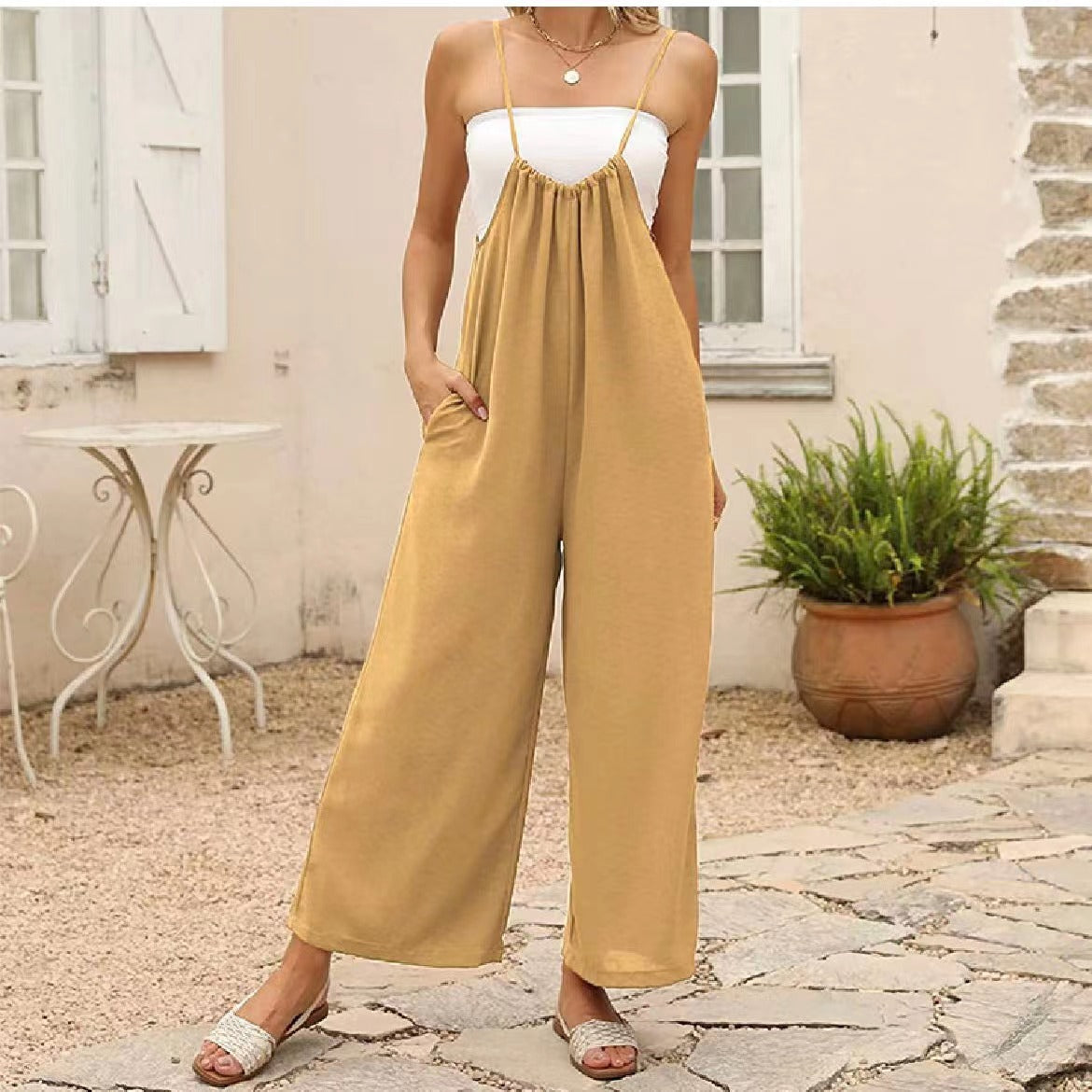 Tie Tank Jumpsuit