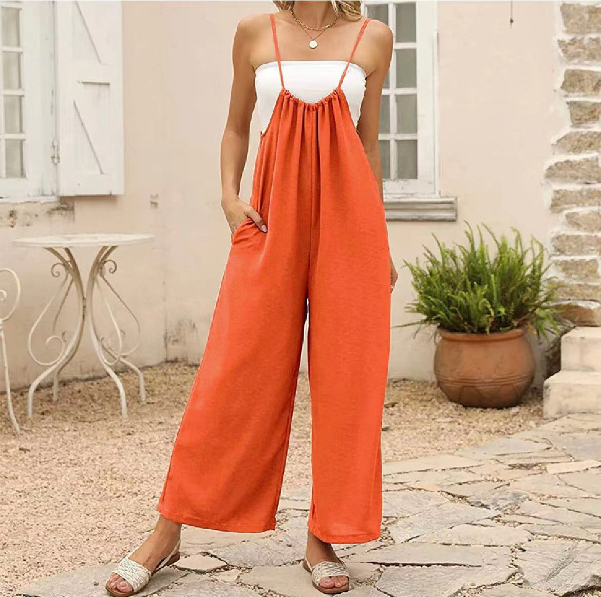 Tie Tank Jumpsuit