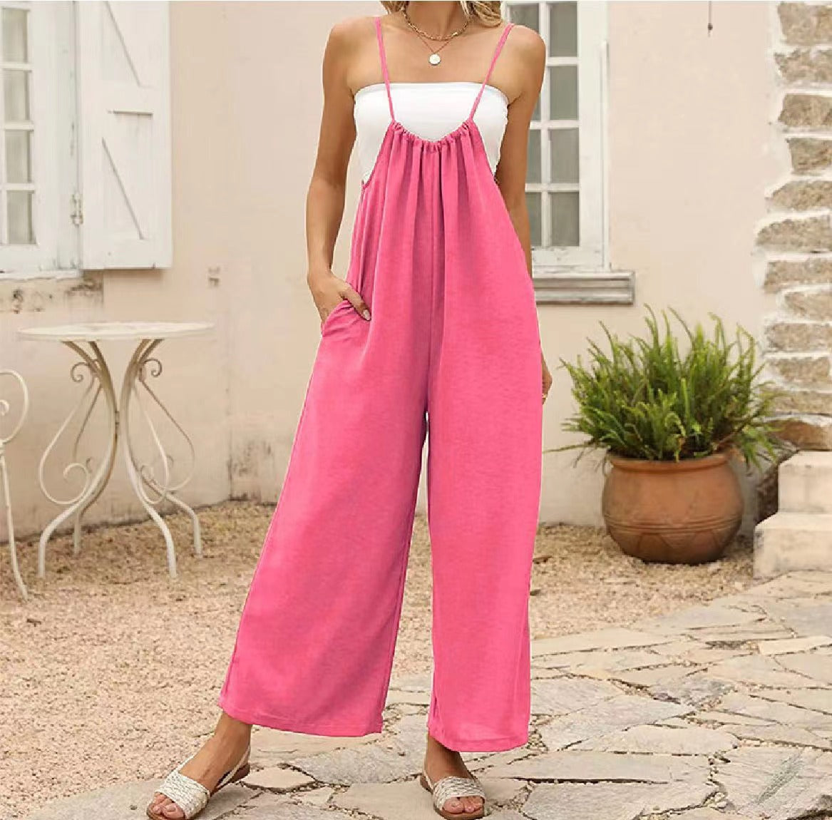 Tie Tank Jumpsuit