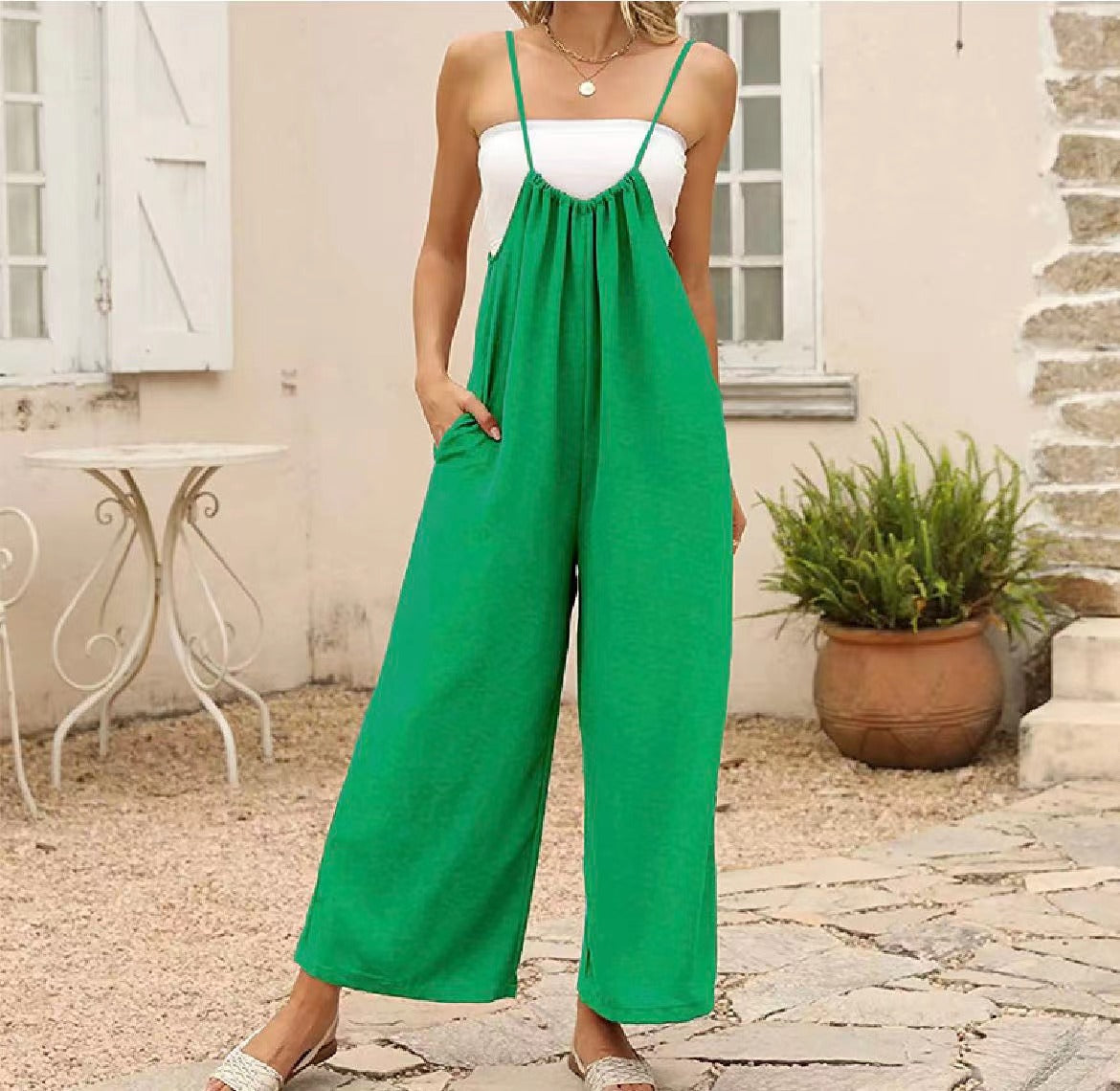 Tie Tank Jumpsuit