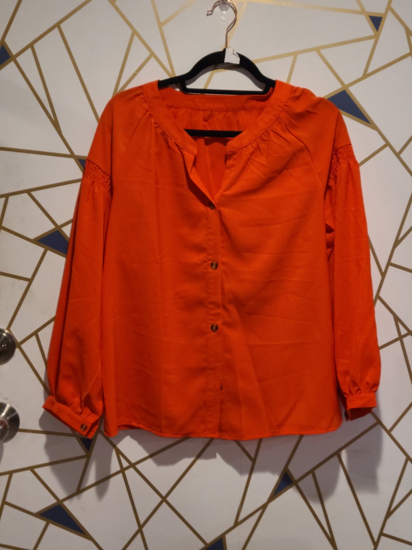 Orange blouse