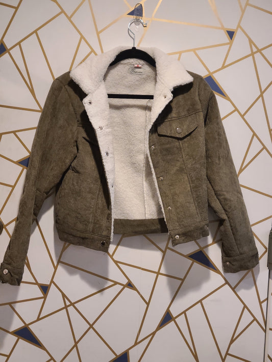 Sherpa lined cordury jacket