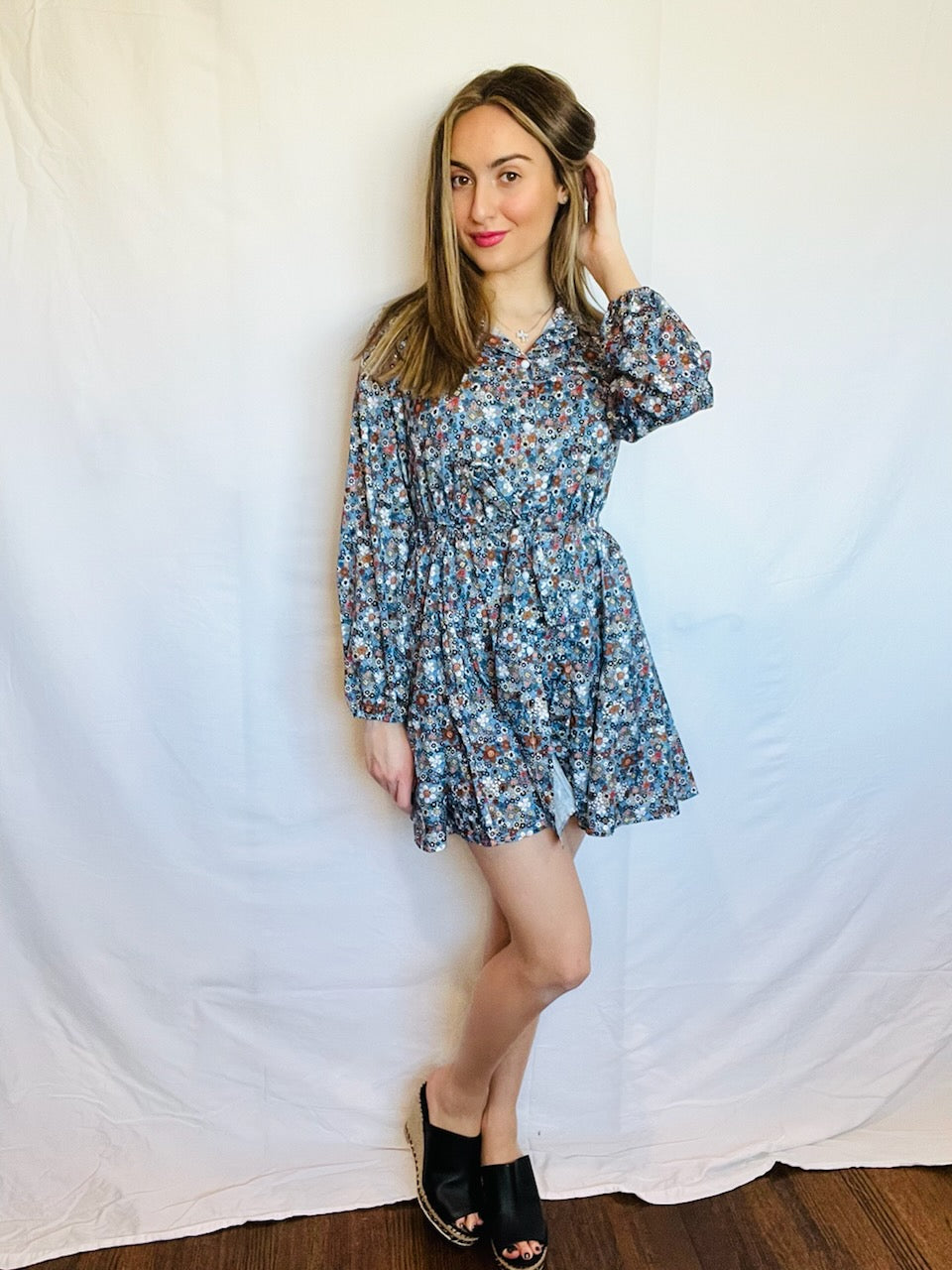 Long sleeve Floral Dress