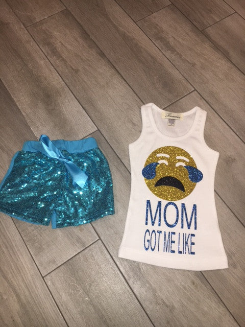 Tear drop frown - mom got me like top