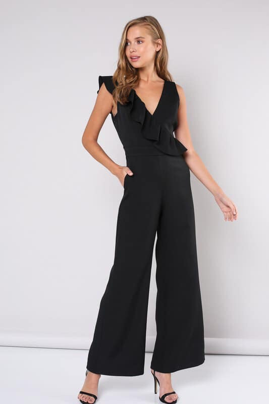 Ruffled Jumpsuit - 2 Colors