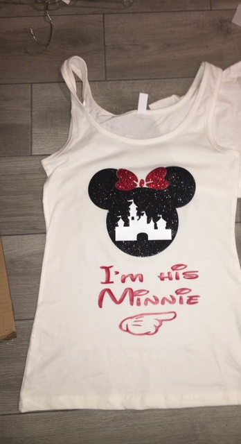 I’m his mickey top with castle Disney tops