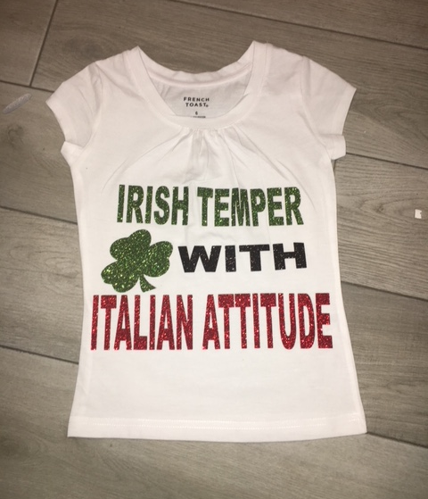 Irish temple with Italian attitude st Patrick’s day tops