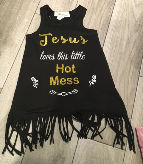 Jesus lines this little hot mess Dress