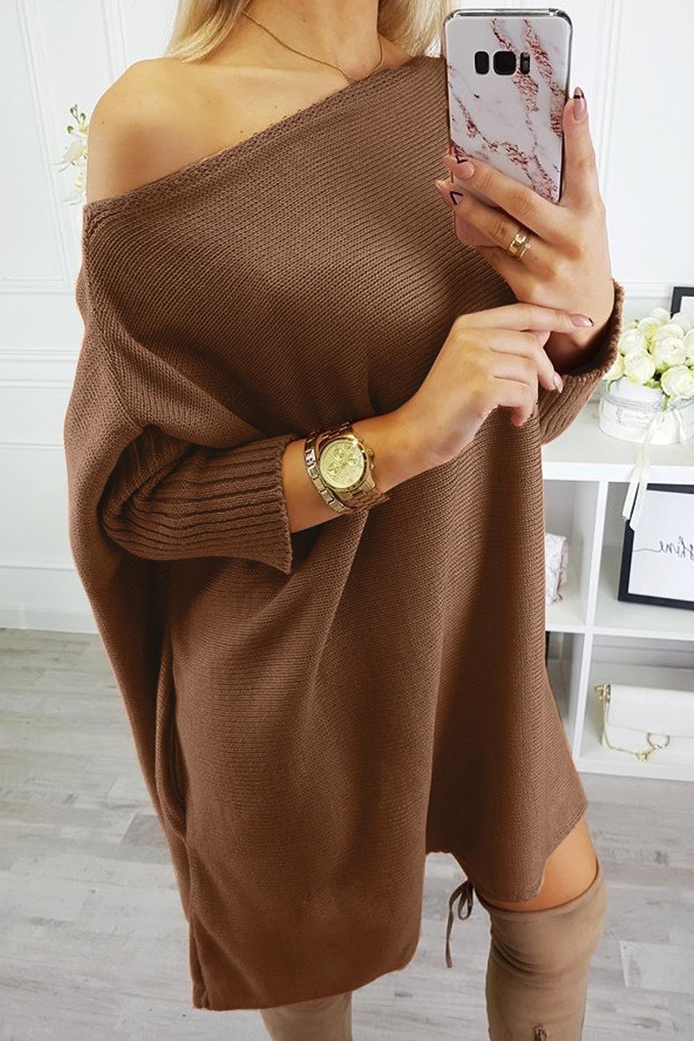 Oversized Sleeve Sweater Dress