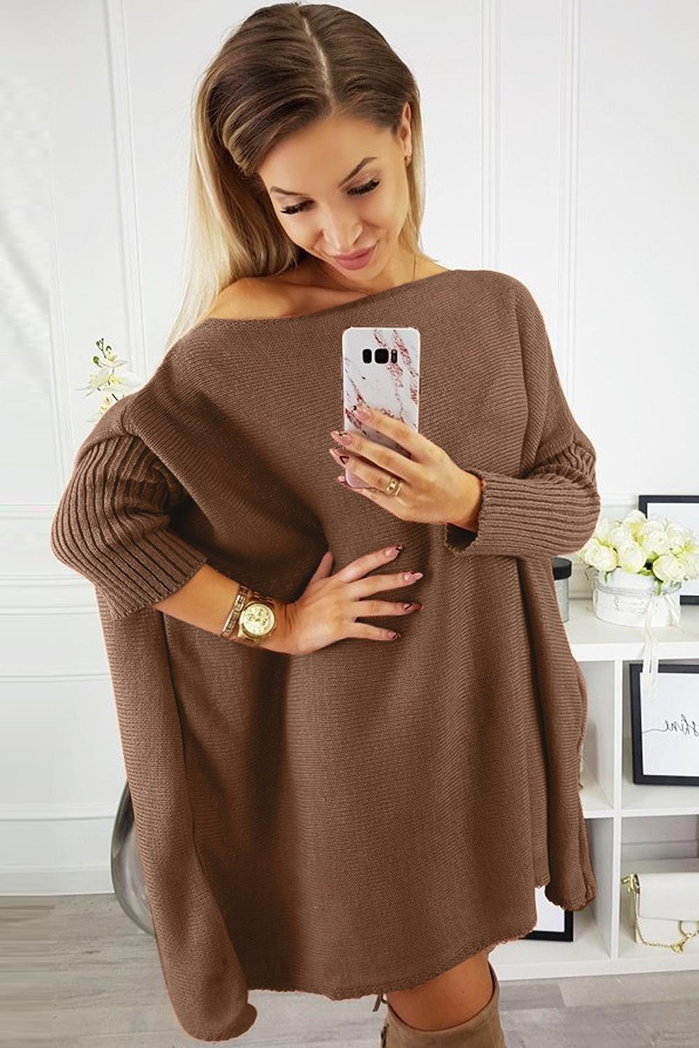 Oversized Sleeve Sweater Dress