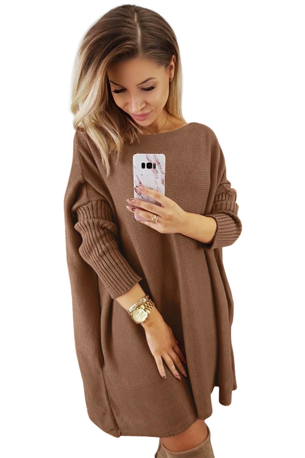 Oversized Sleeve Sweater Dress