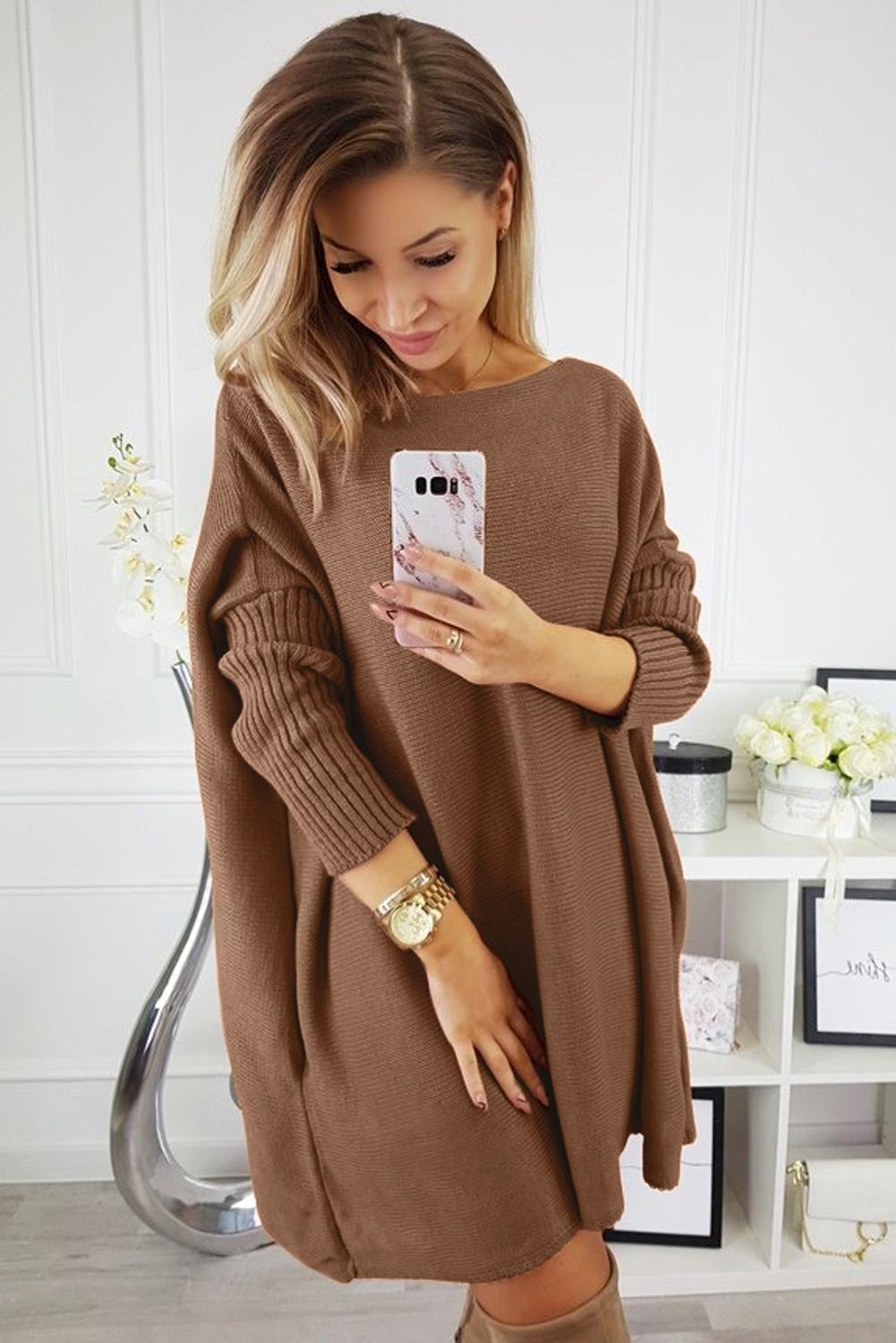 Oversized Sleeve Sweater Dress