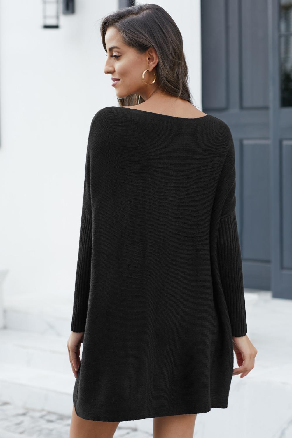 Oversized Sleeve Sweater Dress