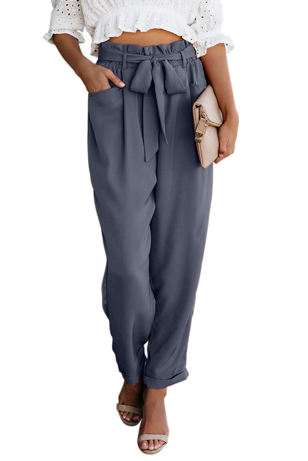 Fancy Pocketed Pants - 2 Colors