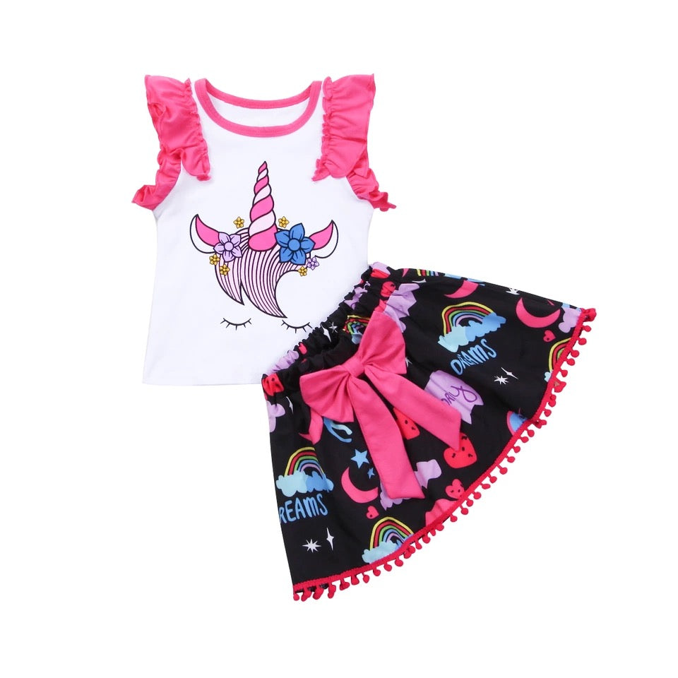 Unicorn skirt set