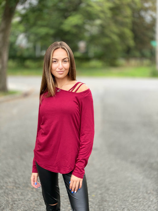 Cold shoulder tops