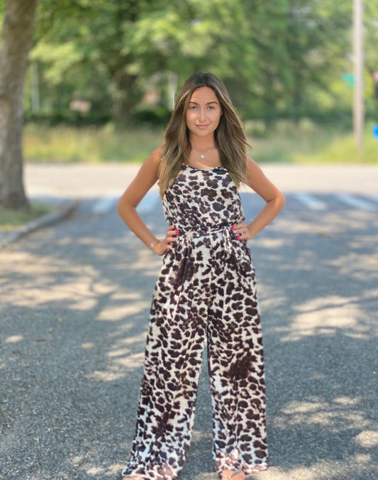 Leopard Tank Jumpsuit