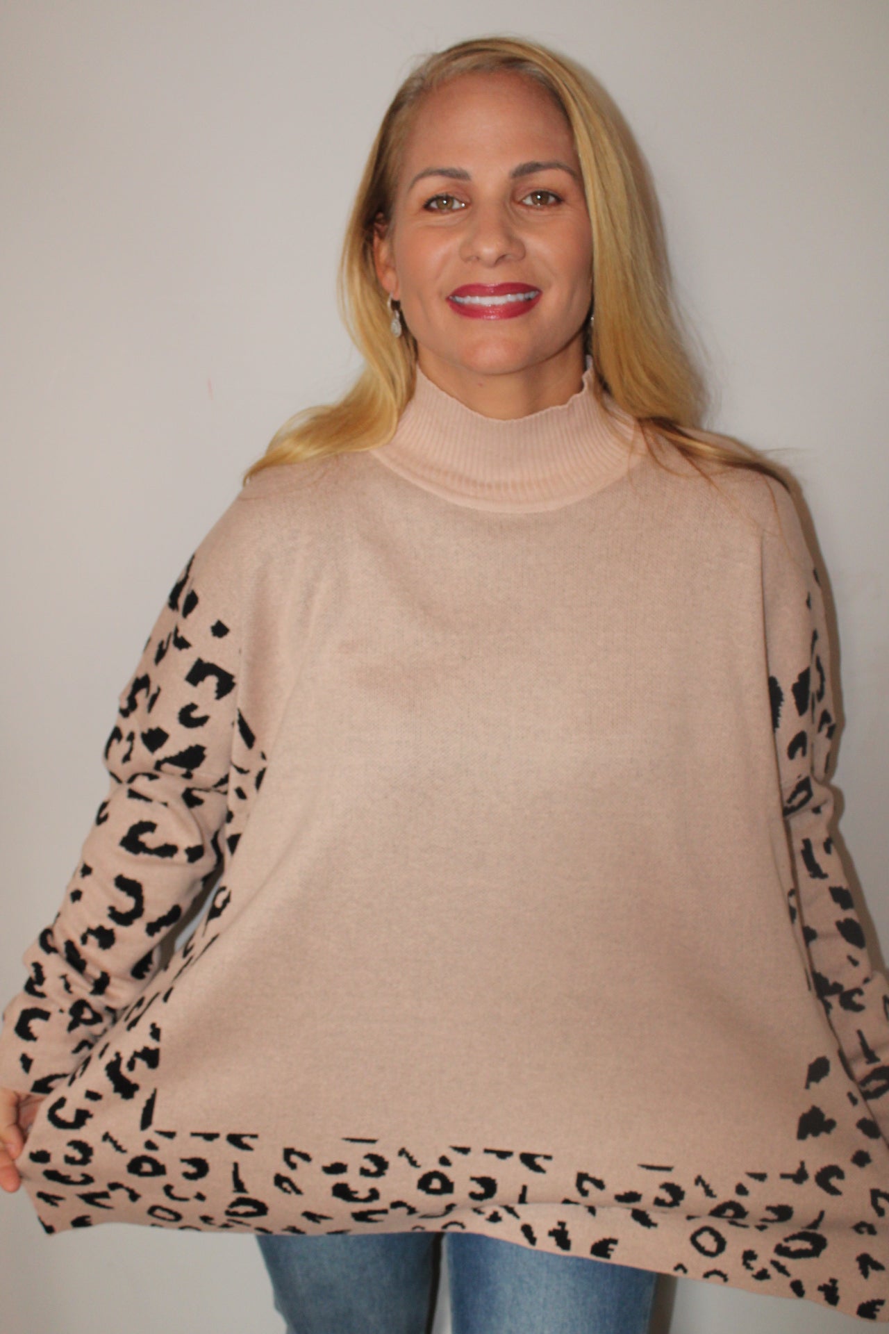 Beige Leopard Top