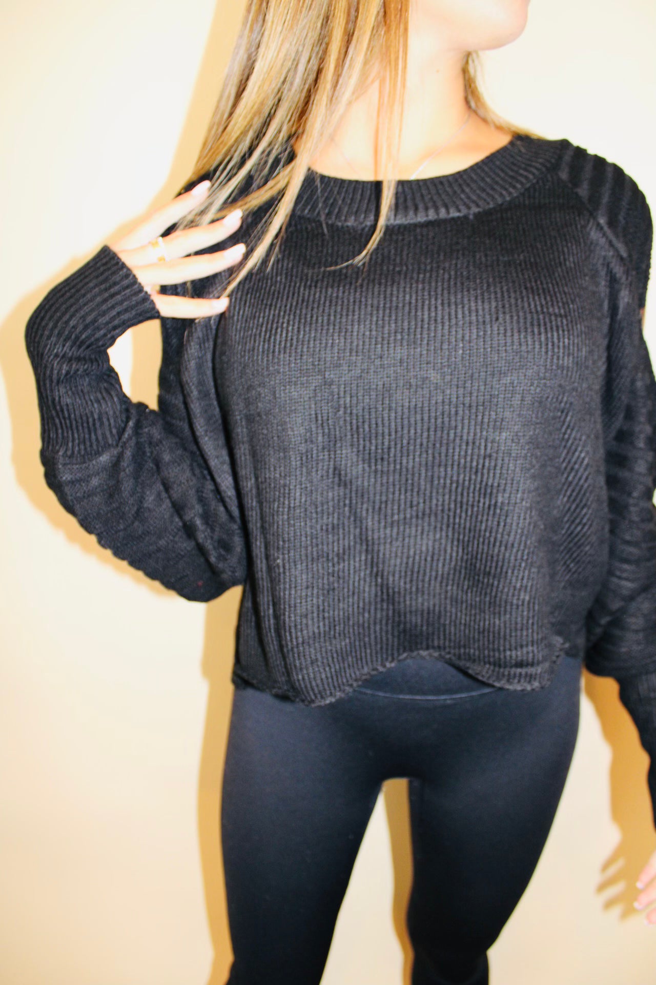 Cold Shoulder Sweater