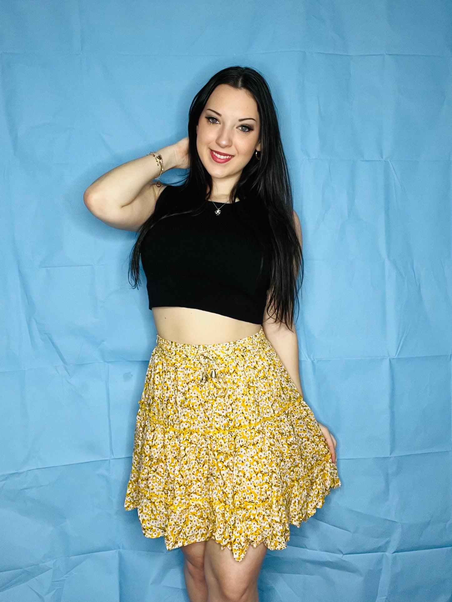 Yellow Flowered Shirt